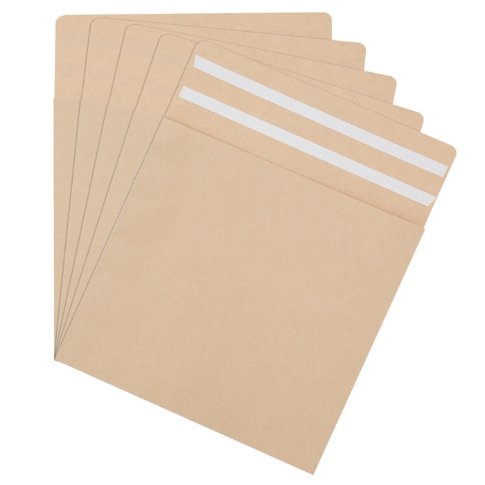 Forsendelsespose papir 23 x 22 x 4 cm 5-pk.